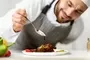 Cook Man Pouring Sauce On Chicken Plating Dish In My3xeu3 1024x683jpg